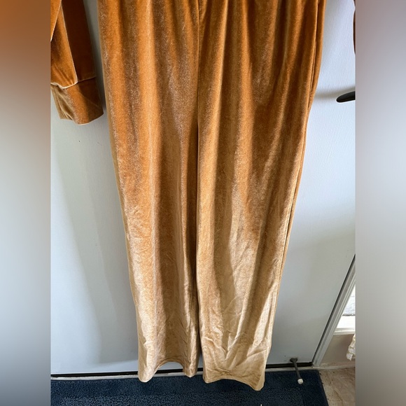 Fabletics Orange Velvet Jumpsuit - Picture 8 of 10